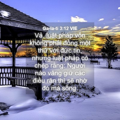Picture 04 - Ga-la-ti 3:12 VIE - Vả, luật pháp vốn không phải đồng - Bible Verse Picture