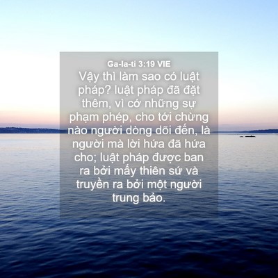 Picture 04 - Ga-la-ti 3:19 VIE - Vậy thì làm sao có luật pháp? luật - Bible Verse Picture