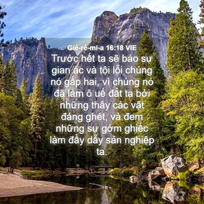 Picture 04 - Giê-rê-mi-a 16:18 VIE - Trước hết ta sẽ báo sự gian ác và - Bible Verse Picture