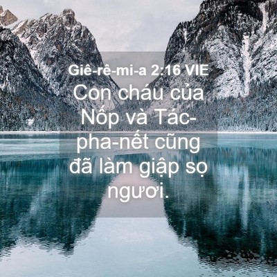 Picture 04 - Giê-rê-mi-a 2:16 VIE - Con cháu của Nốp và Tác-pha-nết cũng - Bible Verse Picture