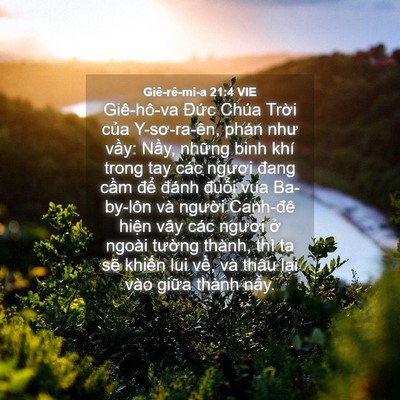 Picture 04 - Giê-rê-mi-a 21:4 VIE - Giê-hô-va Đức Chúa Trời của - Bible Verse Picture