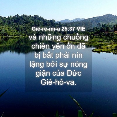 Picture 04 - Giê-rê-mi-a 25:37 VIE - và những chuồng chiên yên ổn đã bị - Bible Verse Picture