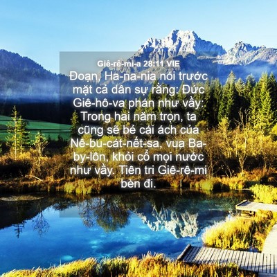 Picture 04 - Giê-rê-mi-a 28:11 VIE - Đoạn, Ha-na-nia nói trước mặt cả dân - Bible Verse Picture
