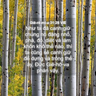 Picture 04 - Giê-rê-mi-a 31:28 VIE - Như ta đã canh giữ chúng nó đặng nhổ, - Bible Verse Picture