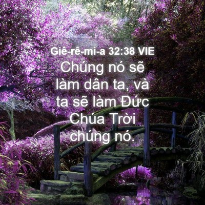 Picture 04 - Giê-rê-mi-a 32:38 VIE - Chúng nó sẽ làm dân ta, và ta sẽ làm - Bible Verse Picture