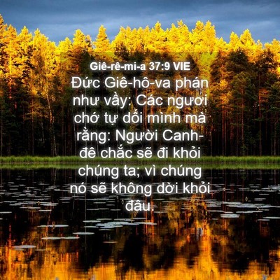 Picture 04 - Giê-rê-mi-a 37:9 VIE - Đức Giê-hô-va phán như vầy: Các ngươi - Bible Verse Picture