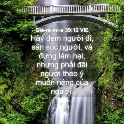 Picture 04 - Giê-rê-mi-a 39:12 VIE - Hãy đem người đi, săn sóc người, và - Bible Verse Picture