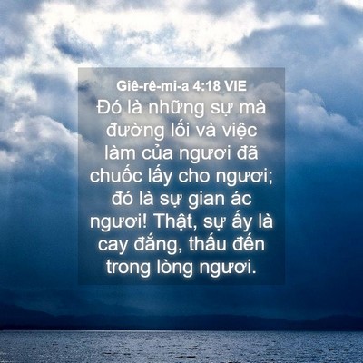 Picture 04 - Giê-rê-mi-a 4:18 VIE - Đó là những sự mà đường lối và - Bible Verse Picture