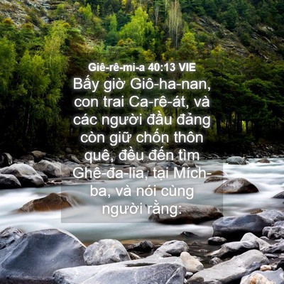 Picture 04 - Giê-rê-mi-a 40:13 VIE - Bấy giờ Giô-ha-nan, con trai Ca-rê-át, và - Bible Verse Picture