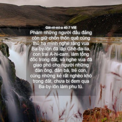 Picture 04 - Giê-rê-mi-a 40:7 VIE - Phàm những người đầu đảng còn giữ - Bible Verse Picture