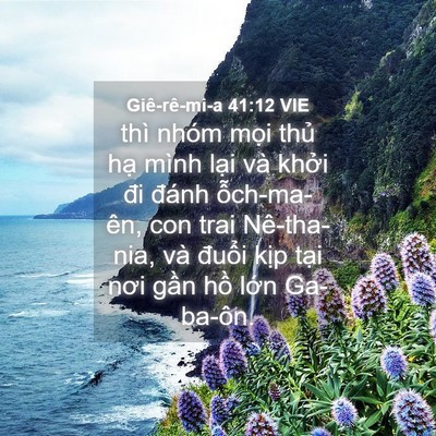 Picture 04 - Giê-rê-mi-a 41:12 VIE - thì nhóm mọi thủ hạ mình lại và - Bible Verse Picture