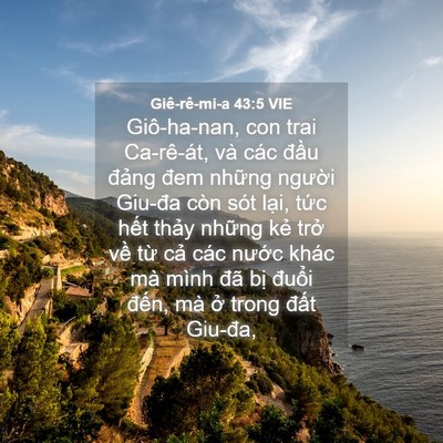 Picture 04 - Giê-rê-mi-a 43:5 VIE - Giô-ha-nan, con trai Ca-rê-át, và các đầu - Bible Verse Picture