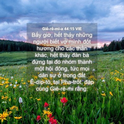 Picture 04 - Giê-rê-mi-a 44:15 VIE - Bấy giờ, hết thảy những người biết - Bible Verse Picture