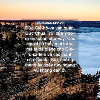 Picture 04 - Giê-rê-mi-a 44:2 VIE - Đức Giê-hô-va vạn quân, Đức Chúa - Bible Verse Picture