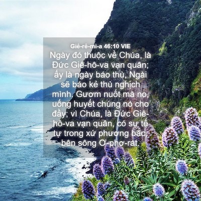 Picture 04 - Giê-rê-mi-a 46:10 VIE - Ngày đó thuộc về Chúa, là Đức - Bible Verse Picture