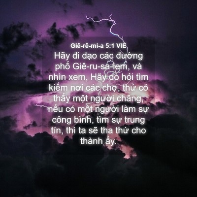Picture 04 - Giê-rê-mi-a 5:1 VIE - Hãy đi dạo các đường phố - Bible Verse Picture