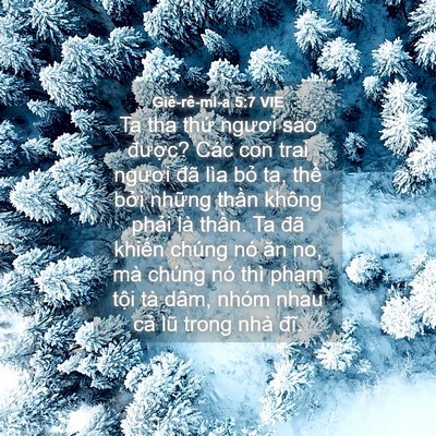 Picture 04 - Giê-rê-mi-a 5:7 VIE - Ta tha thứ ngươi sao được? Các con trai - Bible Verse Picture