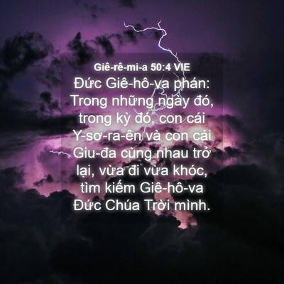 Picture 04 - Giê-rê-mi-a 50:4 VIE - Đức Giê-hô-va phán: Trong những ngày - Bible Verse Picture