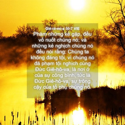 Picture 04 - Giê-rê-mi-a 50:7 VIE - Phàm những kẻ gặp, đều vồ nuốt - Bible Verse Picture