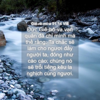 Picture 04 - Giê-rê-mi-a 51:14 VIE - Đức Giê-hô-va vạn quân đã chỉ mình - Bible Verse Picture