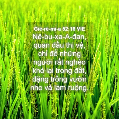 Picture 04 - Giê-rê-mi-a 52:16 VIE - Nê-bu-xa-A-đan, quan đầu thị vệ, chỉ - Bible Verse Picture