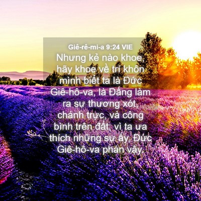 Picture 04 - Giê-rê-mi-a 9:24 VIE - Nhưng kẻ nào khoe, hãy khoe về trí khôn - Bible Verse Picture