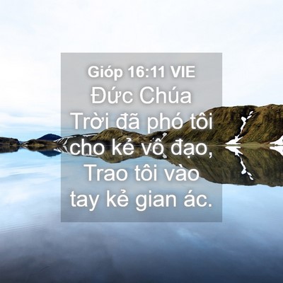 Picture 04 - Gióp 16:11 VIE - Đức Chúa Trời đã phó tôi cho kẻ vô - Bible Verse Picture