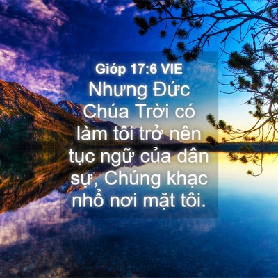 Picture 04 - Gióp 17:6 VIE - Nhưng Đức Chúa Trời có làm tôi trở - Bible Verse Picture