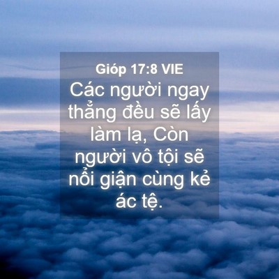 Picture 04 - Gióp 17:8 VIE - Các người ngay thẳng đều sẽ lấy làm - Bible Verse Picture