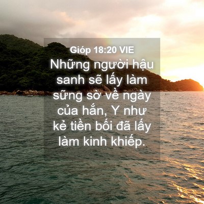 Picture 04 - Gióp 18:20 VIE - Những người hậu sanh sẽ lấy làm - Bible Verse Picture