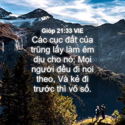 Picture 04 - Gióp 21:33 VIE - Các cục đất của trũng lấy làm êm - Bible Verse Picture