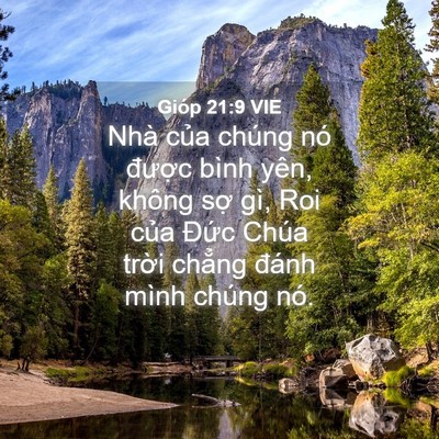 Picture 04 - Gióp 21:9 VIE - Nhà của chúng nó được bình yên, không - Bible Verse Picture