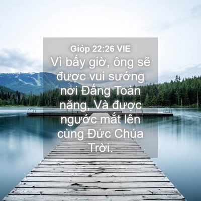 Picture 04 - Gióp 22:26 VIE - Vì bấy giờ, ông sẽ được vui sướng - Bible Verse Picture