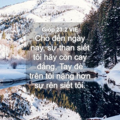 Picture 04 - Gióp 23:2 VIE - Cho đến ngày nay, sự than siết tôi hãy - Bible Verse Picture