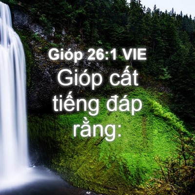 Picture 04 - Gióp 26:1 VIE - Gióp cất tiếng đáp - Bible Verse Picture