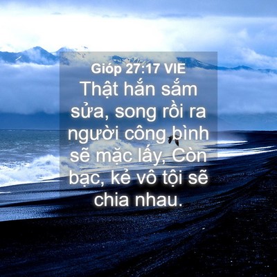 Picture 04 - Gióp 27:17 VIE - Thật hắn sắm sửa, song rồi ra người - Bible Verse Picture