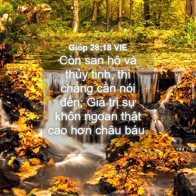 Picture 04 - Gióp 28:18 VIE - Còn san hô và thủy tinh, thì chẳng cần - Bible Verse Picture