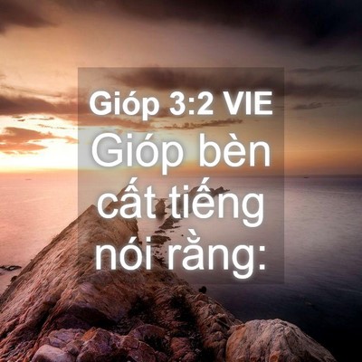 Picture 04 - Gióp 3:2 VIE - Gióp bèn cất tiếng nói - Bible Verse Picture
