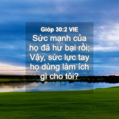 Picture 04 - Gióp 30:2 VIE - Sức mạnh của họ đã hư bại rồi; - Bible Verse Picture