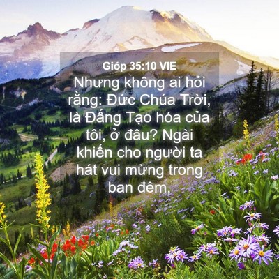 Picture 04 - Gióp 35:10 VIE - Nhưng không ai hỏi rằng: Đức Chúa - Bible Verse Picture