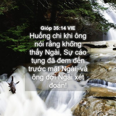Picture 04 - Gióp 35:14 VIE - Huống chi khi ông nói rằng không thấy - Bible Verse Picture