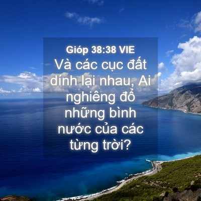 Picture 04 - Gióp 38:38 VIE - Và các cục đất dính lại nhau, Ai - Bible Verse Picture