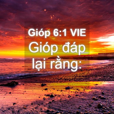 Picture 04 - Gióp 6:1 VIE - Gióp đáp lại - Bible Verse Picture