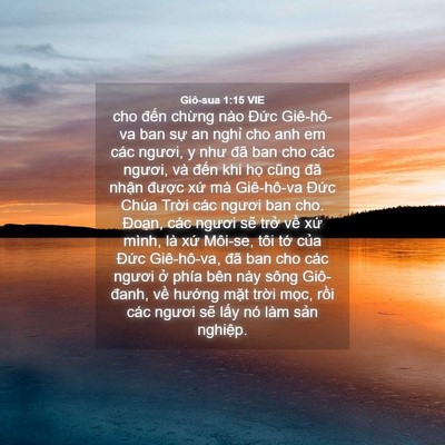 Picture 04 - Giô-sua 1:15 VIE - cho đến chừng nào Đức Giê-hô-va ban - Bible Verse Picture