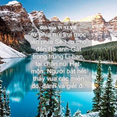 Picture 04 - Giô-sua 11:17 VIE - từ phía núi trụi mọc lên phía Sê-i-rơ - Bible Verse Picture