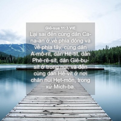 Picture 04 - Giô-sua 11:3 VIE - Lại sai đến cùng dân Ca-na-an ở về - Bible Verse Picture
