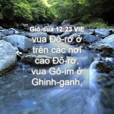 Picture 04 - Giô-sua 12:23 VIE - vua Đô-rơ ở trên các nơi cao Đô-rơ, - Bible Verse Picture