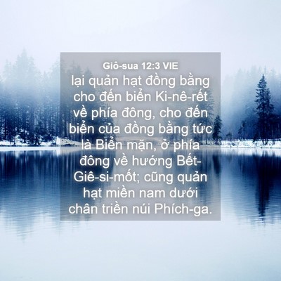 Picture 04 - Giô-sua 12:3 VIE - lại quản hạt đồng bằng cho đến - Bible Verse Picture