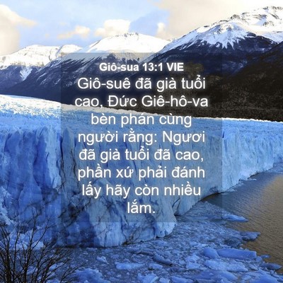 Picture 04 - Giô-sua 13:1 VIE - Giô-suê đã già tuổi cao, Đức - Bible Verse Picture