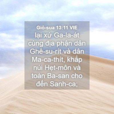 Picture 04 - Giô-sua 13:11 VIE - lại xứ Ga-la-át cùng địa phận dân - Bible Verse Picture